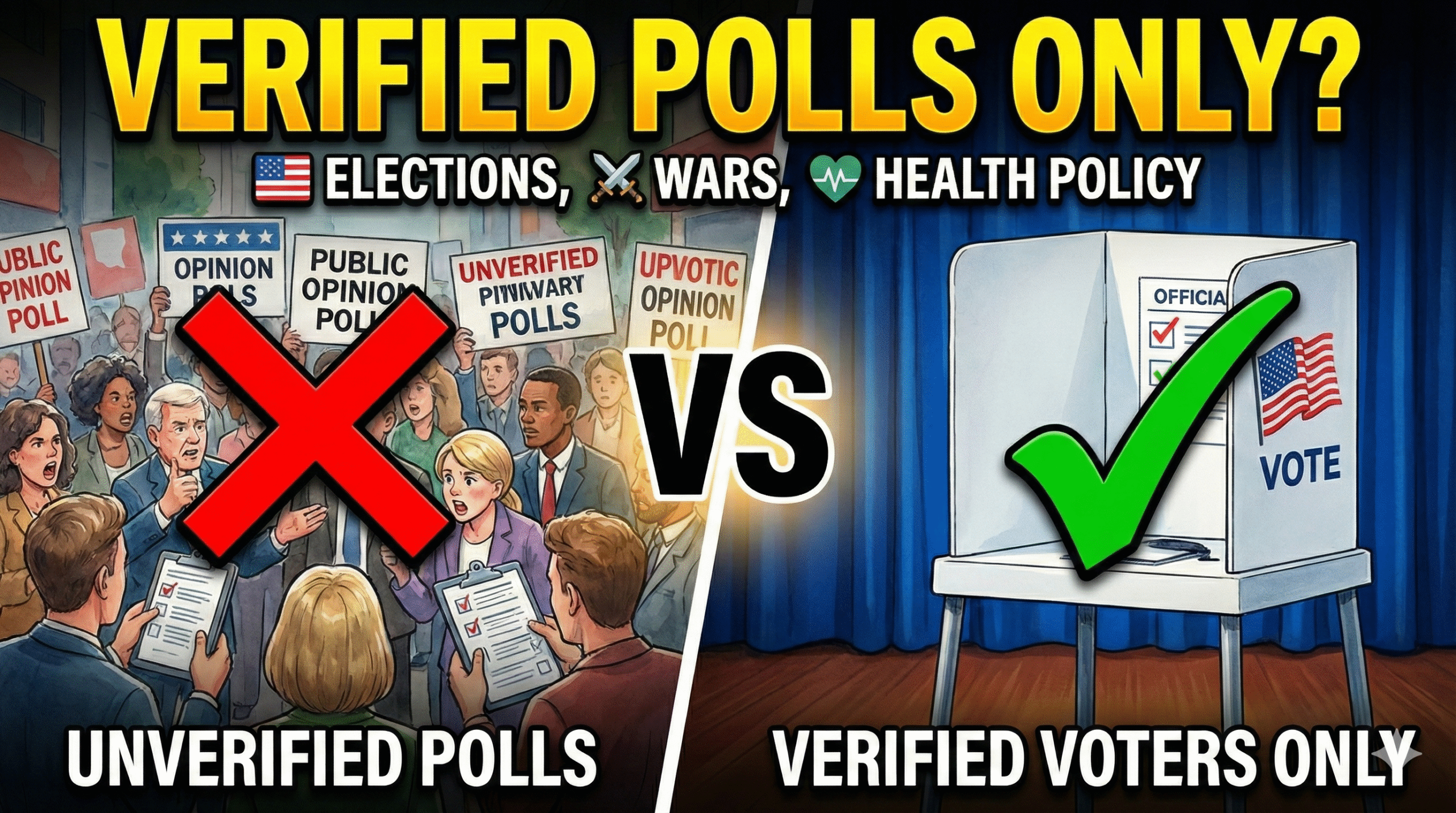Open Polls vs Verified Voters
